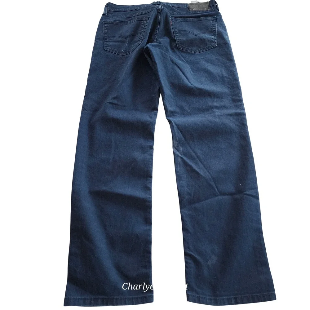 Levis Mens 541 Stretch Athletic Fit Dark Wash Red Tab‎ Jeans 36x34 (Fits 36x33)